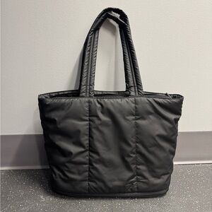 CALPAK Luka Expandable Laptop Tote in Matte Black